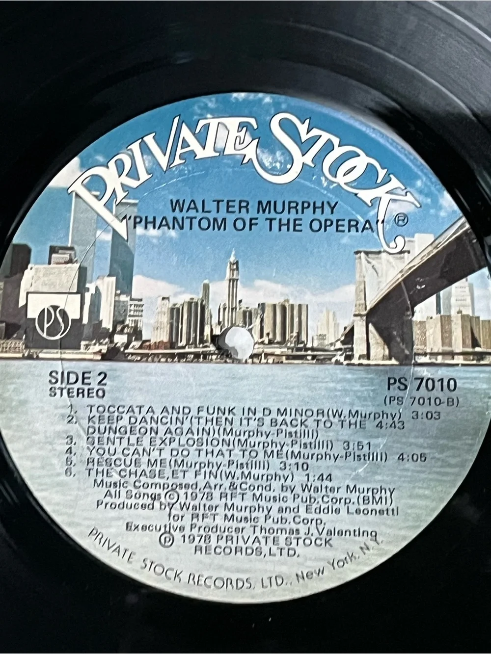 🎭 Rare! Vintage 1978 Walter Murphy “Phantom of the Opera” Vinyl LP!